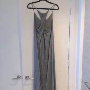 Elizabeth and James Casual Long Gray Maxi Dress